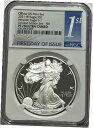2021 W $1 NGC PF70 ウルトラ カメオ T-1 プルーフ シルバー イーグル FDOI 限定版2021 W $1 NGC PF70 ULTRA CAMEO T-1 PROOF SILVER EAGLE FDOI FROM LIMITED EDITION