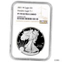 2021 W アメリカン シルバー イーグル プルーフ - NGC PF70 UCAM2021 W American Silver Eagle Proof - NGC PF70 UCAM(3)