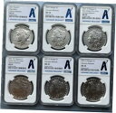 【極美品/品質保証書付】 アンティークコイン 銀貨 2021 $1 Morgan and Peace Silver Dollar 6pc Set NGC MS70 Advance Releases Label [送料無料] #sot-wr-012168-2389