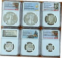 yɔi/iۏ؏tz AeB[NRC RC   [] 2021 6-coins Silver Proof Set NGC PF70UC