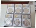 【極美品/品質保証書付】 アンティークコイン 硬貨 2021 Morgan and Peace Dollar 100th Anniv 6 Coin Set NGC MS70 First Day of Issue [送料無料] #oct-wr-012168-6525