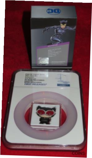  アンティークコイン コイン 金貨 銀貨  2021 DC Comics Chibi - Catwoman 1oz .999 Silver NGC PR70 Niue $2 Coin