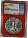 yɔi/iۏ؏tz AeB[NRC  2017 NGC MS 70 First Day Issue American Silver Eagle 1st Label Red Core [] #sot-wr-012171-1084