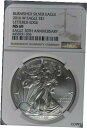 2016 W シルバー アメリカン イーグル バーニッシュド - レタード エッジ 30th Ann NGC MS692016 W Silver American Eagle Burnished - Lettered Edge 30th Ann NGC MS69(3)