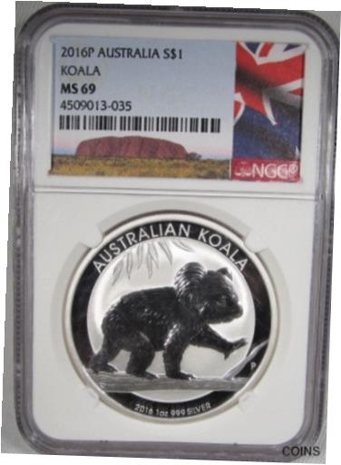 yɔi/iۏ؏tz AeB[NRC RC   [] 2016P Australia Silver $1 Dollar Koala NGC MS69 AM251