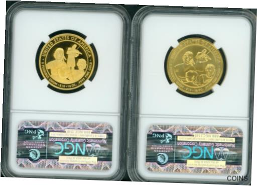 【極美品/品質保証書付】 アンティークコイン 金貨 2011-W $10 GOLD SPOUSE ELIZA JOHNSON NGC PR70 PF70 & MS70 2-Coins SET [送料無料] #gct-wr-012173-1325 2
