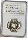 2011 SURINAME 250 CENT PF69 ULTRA CAMEO NGC CERTIFIED COIN ONLY 2 GRADED HIGHER※関税は当ショップ負担（お客様負担無し）※全国送料無料・海外輸送無料※商品の状態は...