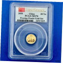2010 PCGS MS70 チャイナ プレステージ パンダ ゴールド ファースト ストライク 20 元 1/20 オンス2010 PCGS MS70 China Prestige Panda Gold First Strike 20 Yn Yuan 1/20th Ounce