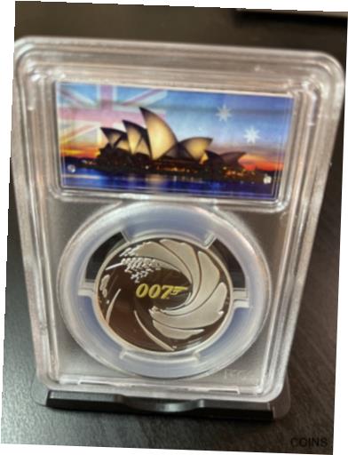  アンティークコイン コイン 金貨 銀貨  2020 James Bond 007 1oz Proof Silver Coin PCGS PR70 Themed Case w/ OGP #3821 FDI