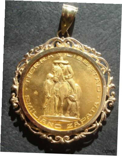 ץʡɥ꥽㤨֡ڶ/ʼݾڽա ƥ  1911 MEXICO EMILIANO ZAPATA $50 PESO MEDAL GOLD AND 14K BEZEL 50.2 grms [̵] #gof-wr-012186-1063פβǤʤ1,702,750ߤˤʤޤ