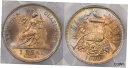 グアテマラ 1900 本物 PCGS MS 66 見事な色彩 2 上位 PC1327 結合のみGuatemala 1900 Real PCGS MS 66 stunning color Only 2 Higher PC1327 combine