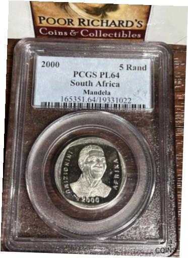 ڶ/ʼݾڽա ƥ    [̵] South Africa: 2000 5 Rand Nelson Mandela PL64 PCGS FS1004