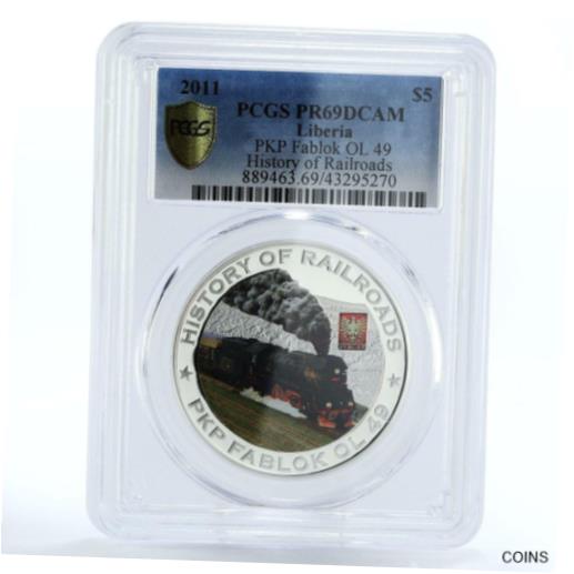 ٥ꥢ 5 ɥ PKP ե֥å OL 49 Ŵƻ PR69 PCGS  2011Liberia 5 dollars PKP F...