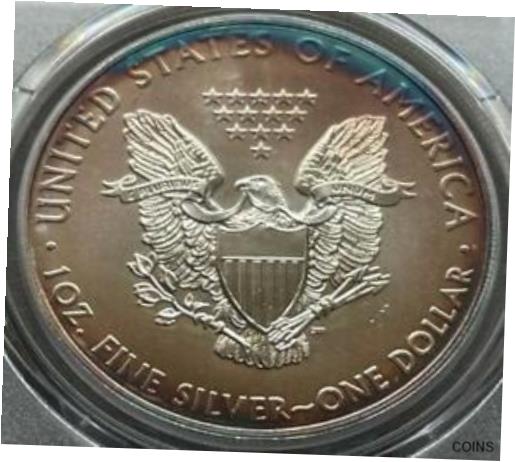  アンティークコイン コイン 金貨 銀貨  Eagle Silver Sterling 2011 PCGS Appraisal Tone Coin