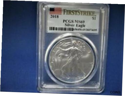  アンティークコイン コイン 金貨 銀貨  Quasi-Highest Appraisal Rare First Scyther America Silver Eagle Coin PCGS