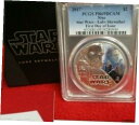 【極美品/品質保証書付】 アンティークコイン コイン 金貨 銀貨 [送料無料] 2017 Niue Disney's Star Wars LUKE SKYWALKER 1 Oz .999 Silver Coin PCGS PR 69