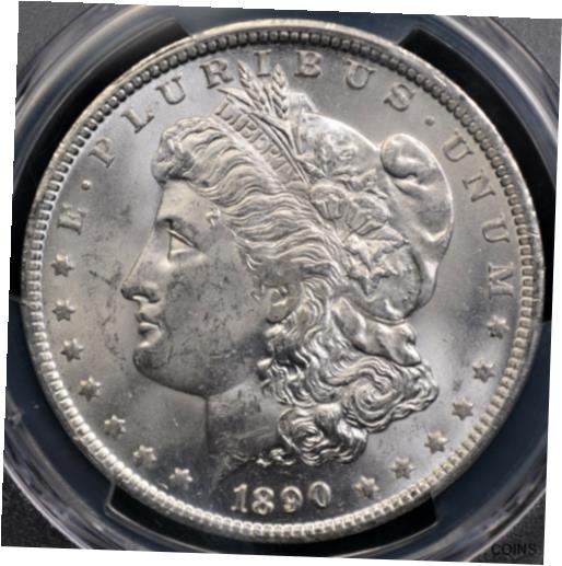 【極美品/品質保証書付】 アンティークコイン コイン 金貨 銀貨 [送料無料] 1890 O MORGAN DOLLAR PCGS MS63 LUSTROUS SILVER SATIN BETTER DATE GREAT GLOW