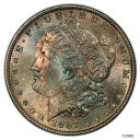  アンティークコイン コイン 金貨 銀貨  1887-P Morgan Silver Dollar PCGS MS66 - Well Struck Green Near Monochromatic Gem