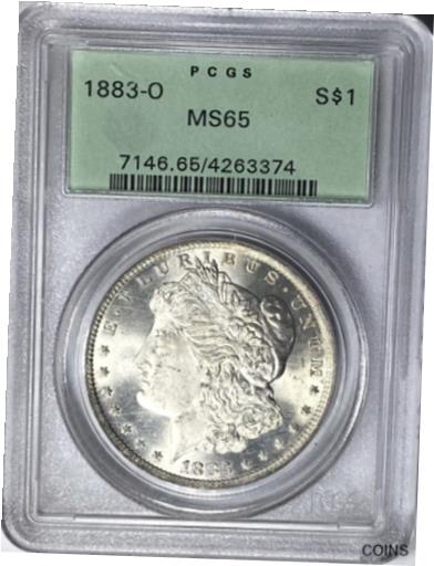  アンティークコイン コイン 金貨 銀貨  GEM BU 1883-O Morgan Silver Dollar PCGS MS65 OGH! Great Cartwheel Luster OCBK