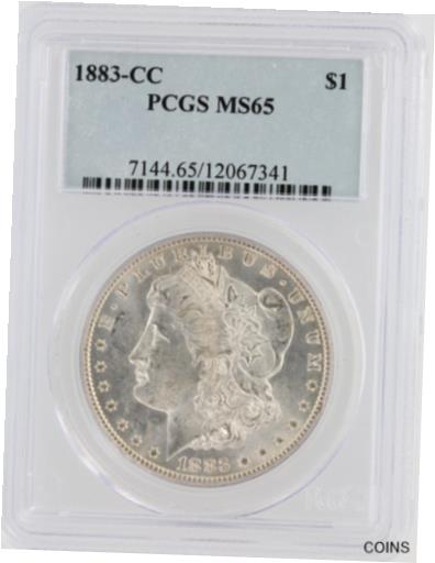  アンティークコイン コイン 金貨 銀貨  1883-CC Morgan Dollar PCGS MS65 S$1 Carson City Minted Frosty White Surfaces