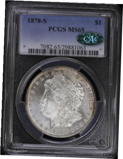 yɔi/iۏ؏tz AeB[NRC RC   [] 1878 S Morgan Silver Dollar PCGS MS 65 CAC | Uncirculated UNC BU