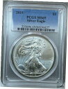 2015 $1 アメリカン シルバー イーグル PCGS MS69 ~ ナイスコイン2015 $1 American Silver Eagle PCGS MS69 ~ NICE COIN(3)