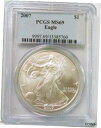 yɔi/iۏ؏tz AeB[NRC RC   [] 2007 AMERICAN SILVER EAGLE PCGS MS69 #5760