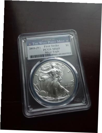  アンティークコイン 銀貨 2019W American Silver Eagle Unc.1oz MS69 PCGS First Strike #490  #sot-wr-012206-1862