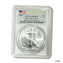  アンティークコイン コイン 金貨 銀貨  USA American Silver Eagle 25th Anniversary $1 2011 PCGS MS 69 First Strike