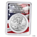 yɔi/iۏ؏tz AeB[NRC RC   [] 2022 (W) $1 American Silver Eagle PCGS MS69 FS Flag Frame