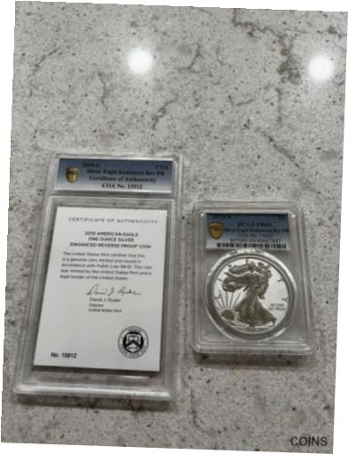  アンティークコイン コイン 金貨 銀貨  2019-S ENHANCED REVERSE PROOF SILVER EAGLE PCGS PR69 W/ SLABBED COA