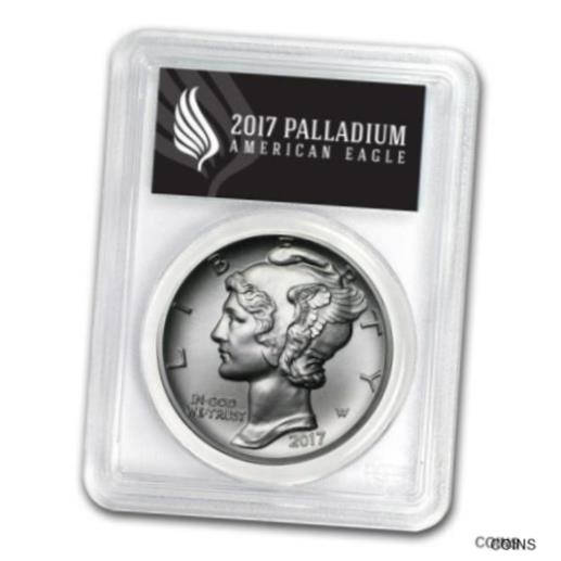 【極美品/品質保証書付】 アンティークコイン 硬貨 2017 1 oz Palladium American Eagle MS-70 PCGS FS, Black Label [送料無料] #oot-wr-012210-1597