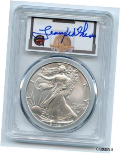 ڶ/ʼݾڽա ƥ    [̵] 2022 $1 American Silver Eagle 1oz PCGS MS70 First Day of Issue FDI Lenny Wilkens