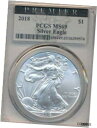 2018 アメリカン シルバー イーグル プルーフ - PCGS 認定 MS 69 - プレミア ラベル - 送料無料!2018 AMERICAN SILVER...