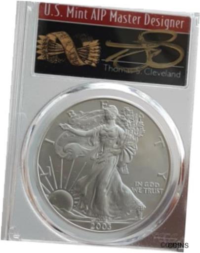 2003 1$ AMERICAN SILVER EAGLE PCGS MS70 THOMAS CLEVELAND SIGNED 1 OF 65※関税は当ショップ負担（お客様負担無し）※全国送料無料・海外輸送無料※商品の状態は画像をご確認下さい（極美品・目立った汚れ無し）※輸入品の為英語表記となります※その他ご不明点はお気軽にお問合せ下さい！Circulated/Uncirculated: UncirculatedCoin: American EagleComposition: SilverYear: 2003Strike Type: BusinessFineness: 0.999Grade: MS70Precious Metal Content per Unit: 1 ozCountry/Region of Manufacture: United StatesBrand/Mint: U.S. MintCertification: PCGSModified Item: No[ご購入前に必ずお読み下さい]親切丁寧に、商品到着までサポート対応させていただきます。■パソコンの画像・画質により色や素材感が、実際の商品と多少異なる場合がございますので予めご了承くださいませ。■お客様のご都合（程度の解釈相違を含む）による商品のご購入後のキャンセル返品は、原則としてお受け致しておりません。未払いのまま2日以上連絡が取れない場合はキャンセルさせて頂きます。その場合、事務局側が自動的に「非常に悪い」の評価を付けてしまいますのでご注意ください。※お支払い頂いた場合は連絡は不要です。※他ショップでも販売しておりますので、稀に在庫がない場合がございます。■不具合での返品は箱などすべてが到着時の状態になるものに限らせていただきます。※当店では不良品はすべて現物確認と不具合の確認を行い対応をさせて頂いております。■お客様のご都合によるご注文確定後の商品のキャンセルにつきましては承っておりません。また、ご入金確認後、またはご決済完了確認後のキャンセルにつきましては、ご注文総額の30％のキャンセル料をご請求させていただきます。■領収書二重発行やトラブル防止のため、領収書発行は行っておりません。事務局側が発行している「支払い明細」が正式な支払い証明となります。支払い明細画面を印刷したものが領収書の代わりになることを各税務署に確認済みです。■年末年始・連休の発送は、業者も休みになる関係でいつもより遅れます。■輸送時の破損の場合は配送業者への報告を行って下さい。報告なしでの対応はできません。■日祝日は定休日とさせていただいております。連絡・発送が出来ませんのであらかじめご了承お願いいたします。■内容は必ずお読みになってからお買い求め下さいますようお願い致します。※在庫状況は常に更新をしておりますが、当社は複数店舗で在庫を共有しているため、ご注文を頂きましても稀に欠品している場合がございます。その際は誠に申し訳ございませんが、その旨をメールまたはお電話にてご連絡させていただきます。ご理解いただけますようお願い申し上げます。親切・丁寧にお取引させていただきますのでよろしくお願いします。 品質保証について 当店の商品の、品質保証についてご紹介いたします。 ▽品質保証書 お買い上げいただく全ての商品に「WORLD RESOURCE品質保証書」をおつけいたします。 これは、WORLD RESOURCEが販売した商品であることを保証するものです。大切に保管してください。 ▽標準保証に関して 当店でご購入頂きました商品は7日以内の標準保証サービスが付属致します。 ※ご購入日につきましては、製品の品質保証書に記載の日付にて確認させていただきます。 ※保証は通常利用時のみの対応となります。 ※ご購入日の確認を致しかねる場合は有償となります。品質保証書は大切に保管して下さい。POINT01　品揃え一番店を目指して 「期待に答えるお店づくりと、時代に合わせたサービスをご提供致します。」 POINT02　多種多様な商品レパートリー 「幅広く、世界の商品をご用意しております。」 POINT03　きっと見つかる！新しい発見 「テレビや雑誌で紹介されたアイテムもいちはやく。」 モットー：丁寧な接客対応 その道数十年のスタッフだからこそできる、“豊富な知識”に基づく商品のご提案。 お探しの商品はお気軽にスタッフにお尋ねください。 「以前は、商品ページあったけど、、、見つからない。」 「初めてアンティークコインの購入をしますが大丈夫ですか？」 「この年代の商品を探していますが、おすすめはありますか？」 「友人にアンティークコインを送りたいけど、おすすめありますか？」 等など、困ったときの質問にも、しっかり対応・お調べ致します。 取寄せ、取り置き等もできますので、商品一覧で見つからなかった商品でも、 スタッフまでお気軽にご相談下さい。 【お問い合わせはお気軽にどうぞ】 suport@world-resource.net