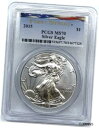 【極美品/品質保証書付】 アンティークコイン コイン 金貨 銀貨 [送料無料] 2015 Silver American Eagle MS70 PCGS First Strike FLAG LABEL $1 1oz EXACT COIN