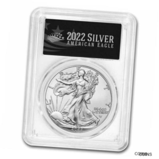 【極美品/品質保証書付】 アンティークコイン コイン 金貨 銀貨 [送料無料] 2022 American Silver Eagle MS-70 PCGS (FDI, Black Label)