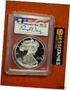 yɔi/iۏ؏tz AeB[NRC RC   [] 1995 P PROOF SILVER EAGLE PCGS PR70 DCAM EDMUND MOY HAND SIGNED FLAG LABEL