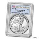 2022-W プルーフ $1 タイプ 2 アメリカン シルバー イーグル PCGS PR70DCAM FDOI フラグ ラベル2022-W Proof $1 Type 2 American Silver Eagle PCGS PR70DCAM FDOI Flag Label(3)