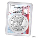 2022-S プルーフ $1 アメリカン シルバー イーグル PCGS PR70DCAM FS ゴールデン ゲート フレーム2022-S Proof $1 American Silver Eagle PCGS PR70DCAM FS Golden Gate Frame(3)