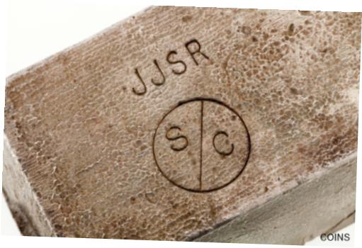 【極美品/品質保証書付】 アンティークコイン 銀貨 Vintage J & J Smelting and Refining Old Pours Bar .999 Silver 101 Ounces [送料無料] #sof-wr-012241-65