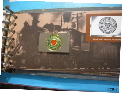  アンティークコイン コイン 金貨 銀貨  SEABOARD AIR LINE RxR ENAMEL AMERICAN RAILROADS SILVER BAR RARE PAPER INC