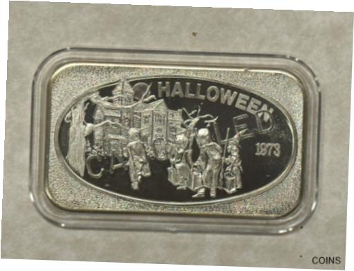  アンティークコイン コイン 金貨 銀貨  USSC Halloween Silver Bar CANCELLED very rare