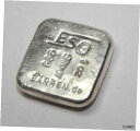 【極美品/品質保証書付】 アンティークコイン コイン 金貨 銀貨 [送料無料] ESG Barren,de 1oz .999 German Fine Silver Poured Square Bar [052GRA]