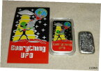 【極美品/品質保証書付】 アンティークコイン コイン 金貨 銀貨 [送料無料] 1 oz 999 Silver First Contact EVERYTHING UFO #2 Enameled Art Bar & Poured Piece