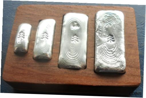 ڶ/ʼݾڽա ƥ    [̵] LCT Hand Poured 999 Silver Bar Set - 1/2 Oz 1 Oz &2 Oz &100 g Low Serial # 002