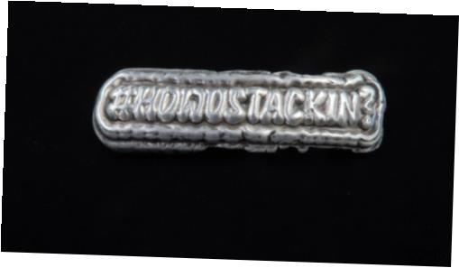  アンティークコイン 銀貨 2 Oz MK BarZ "How U Stackin?" Hand Poured .999 Fine Silver Cool Lot#303  #sof-wr-012247-1108