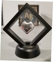 1 オンス 0.999 シルバー 手作業で注がれたハート フレーム付きスタンド付き 愛 母の日 結婚1 oz .999 silver hand poured H...