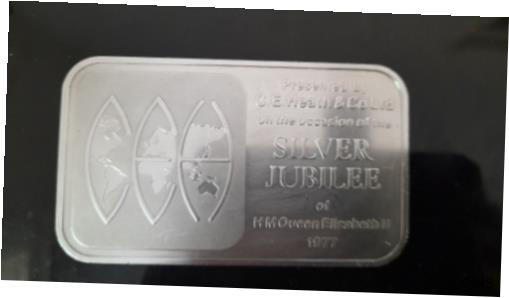 【極美品/品質保証書付】 アンティークコイン コイン 金貨 銀貨 [送料無料] Rare 500g Johnson Matthey 1977 Silver Jubilee 999 Fine Silver Bullion Bar