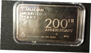 1973 1 オンス シルバー 王立カナダ騎馬警察 RCMP - マウント エベレスト ミント エラー1973 1 oz Silver Royal Canadian Mounted Police RCMP - Mount Everest Mint Error